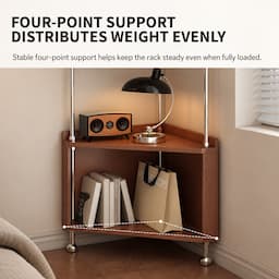 Bedside Clothes Rack with Motion Sensor Light and Drawer 170cm