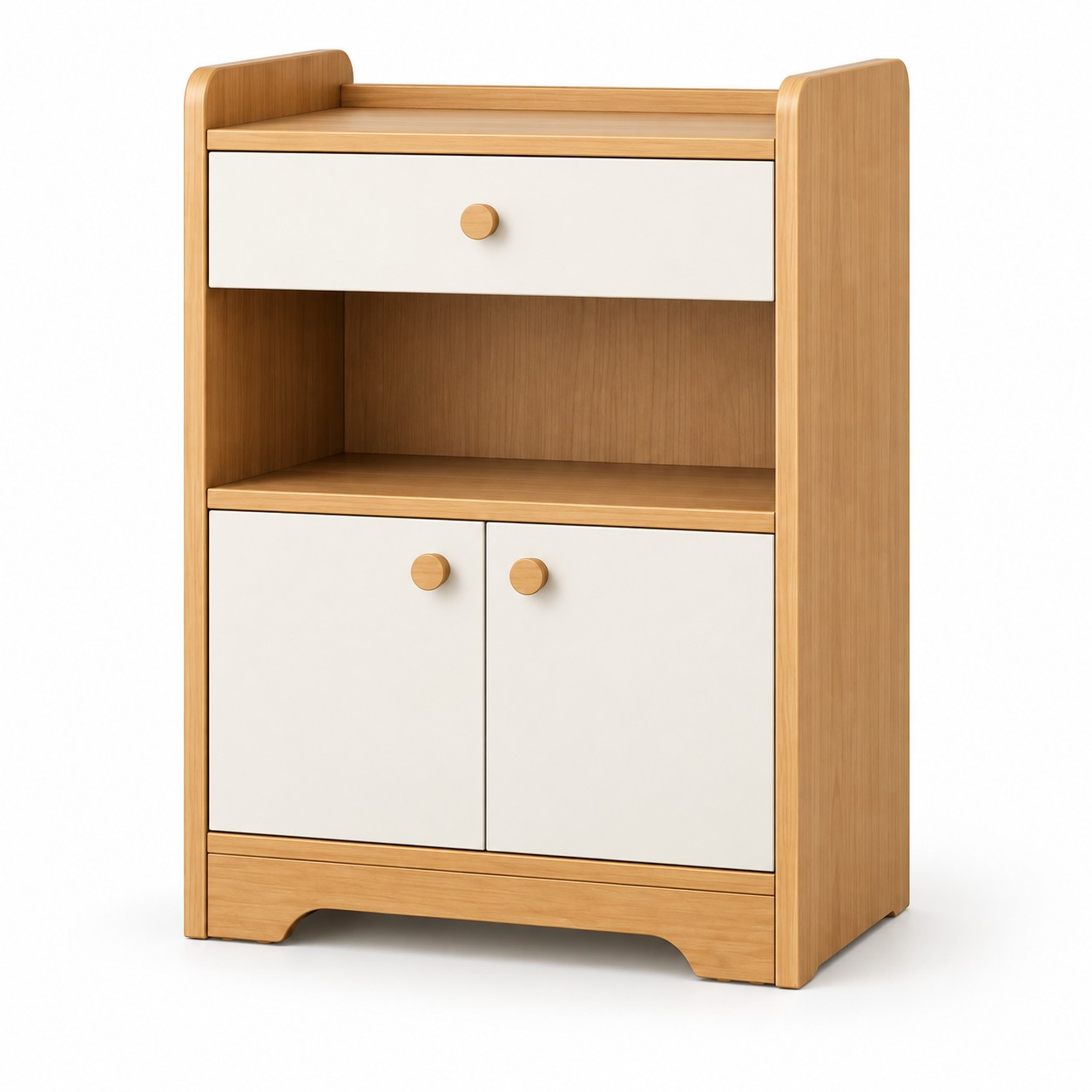 Storage Cabinet with Drawer and Doors Wooden Sideboard Buffet Kitchen Cabinet