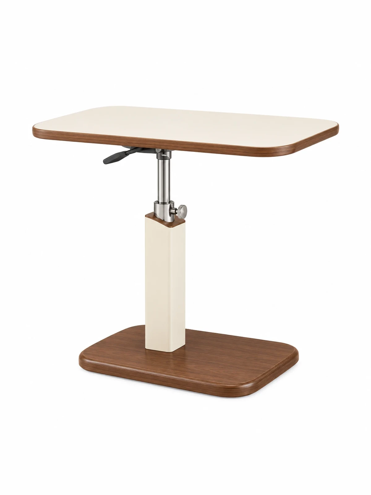 Height-Adjustable Swivel Top Side Table – Mobile C-Shaped Laptop Table for Sofa and Bed